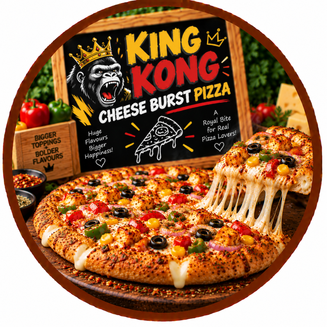 King Kong Cheese Burst Pizza