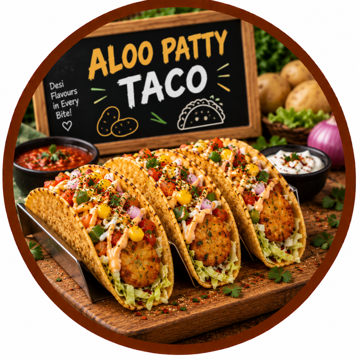 Aloo Patty Taco