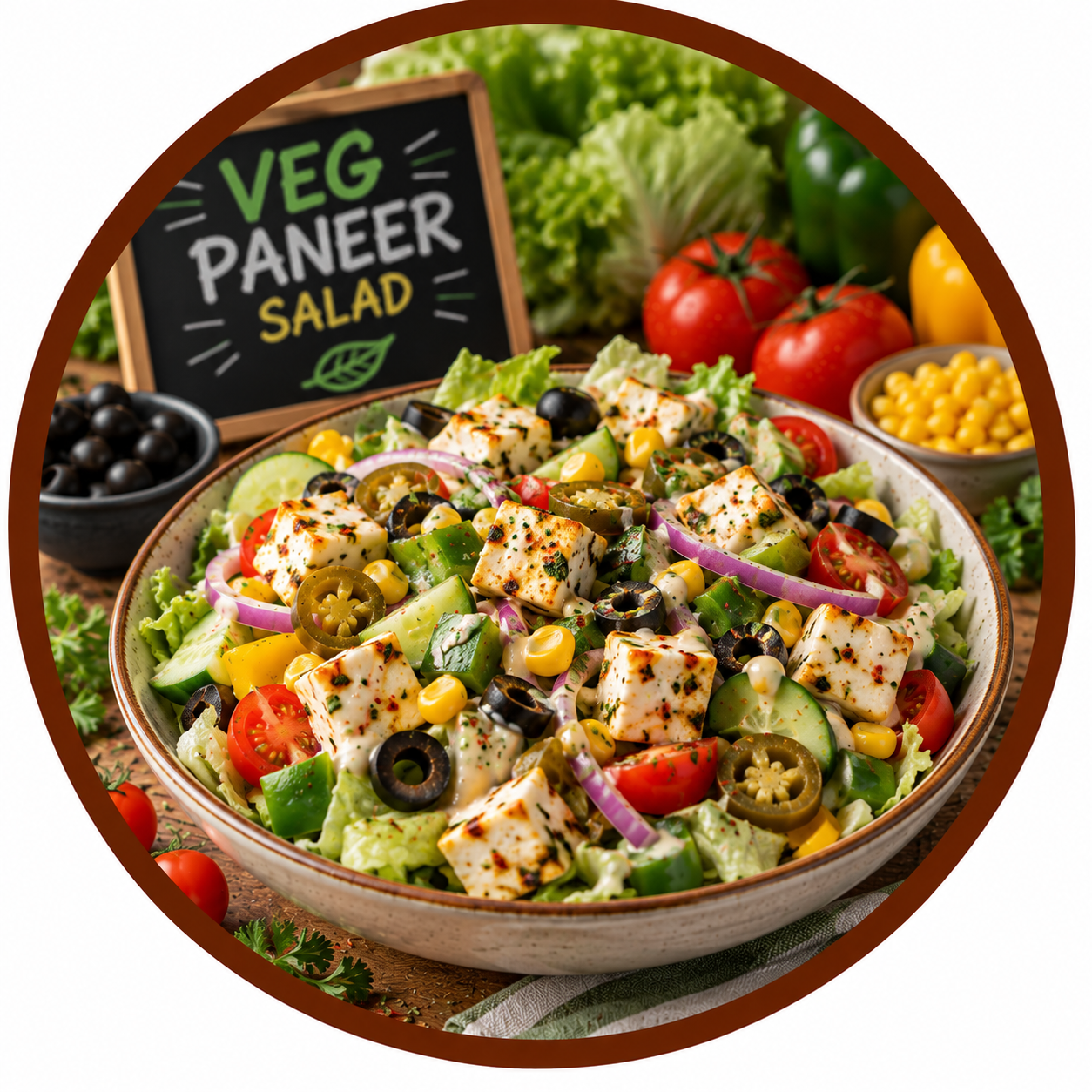 Veg Paneer Salad
