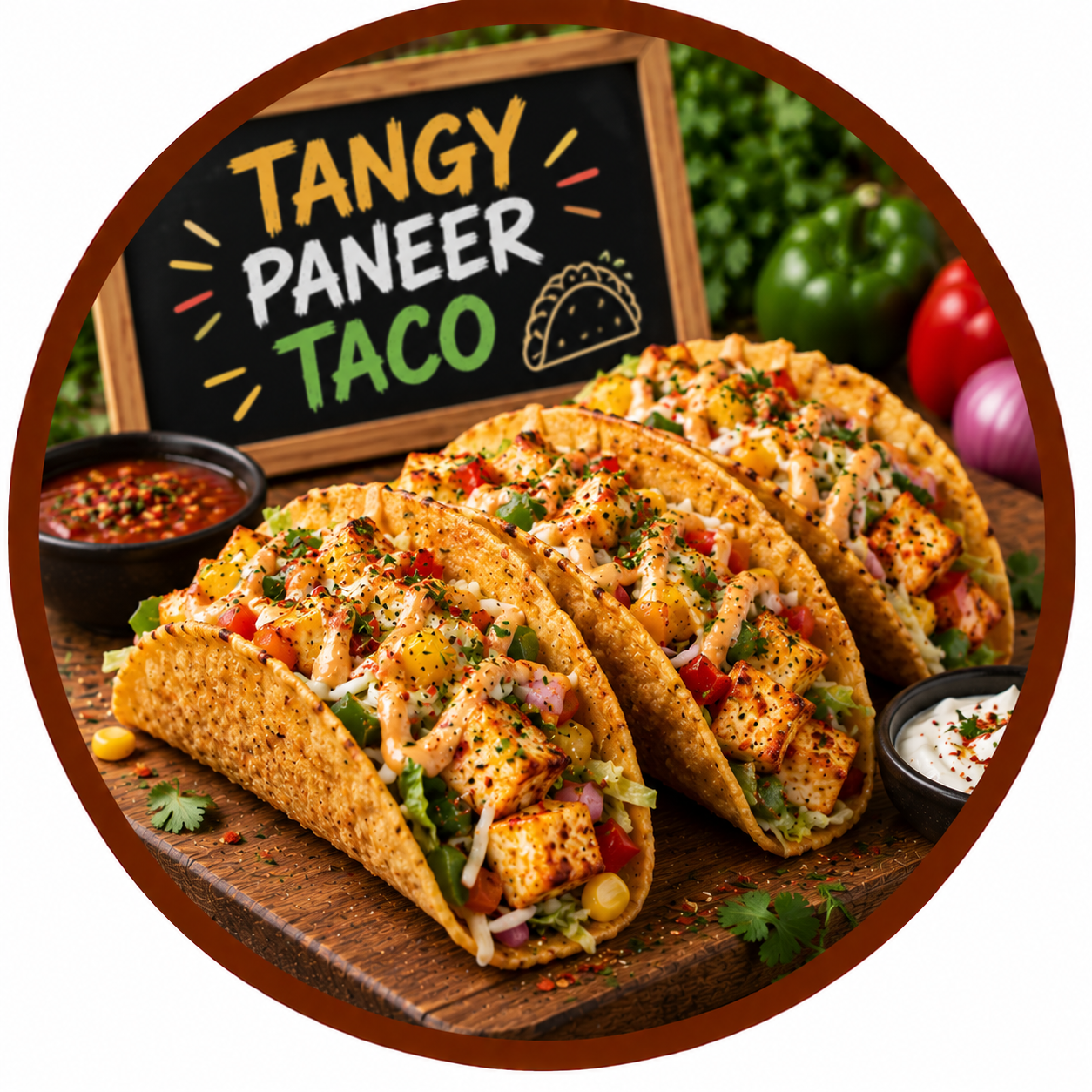 Tangy Paneer Taco